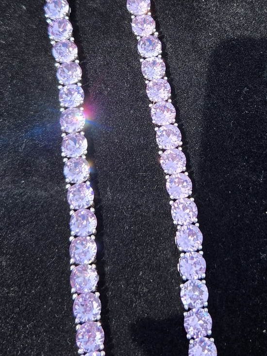 Park Lane Jewelry - Park Lane Lavender & Pink Opal Impression Bracelet